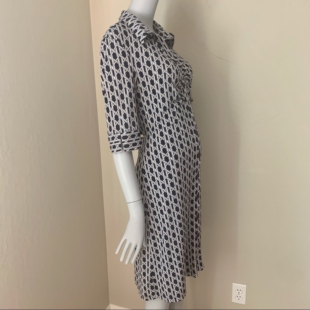 LAUNDRY BY SHELLI SEGAL Blue Jersey Dress - Picture 9 of 16